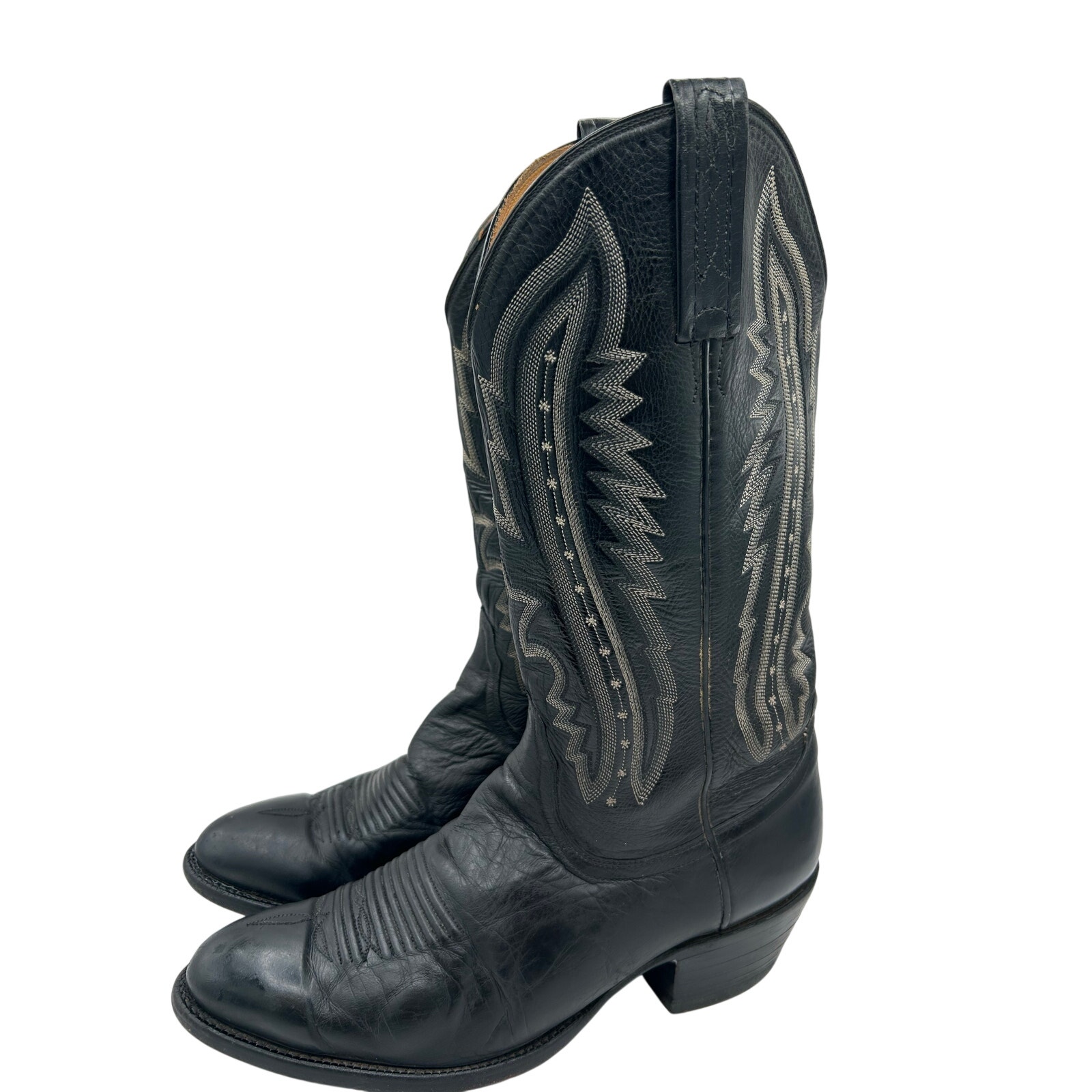Lucchese 2000 Western Boots Leather Round Toe Sz9.5 — image 6 of 8